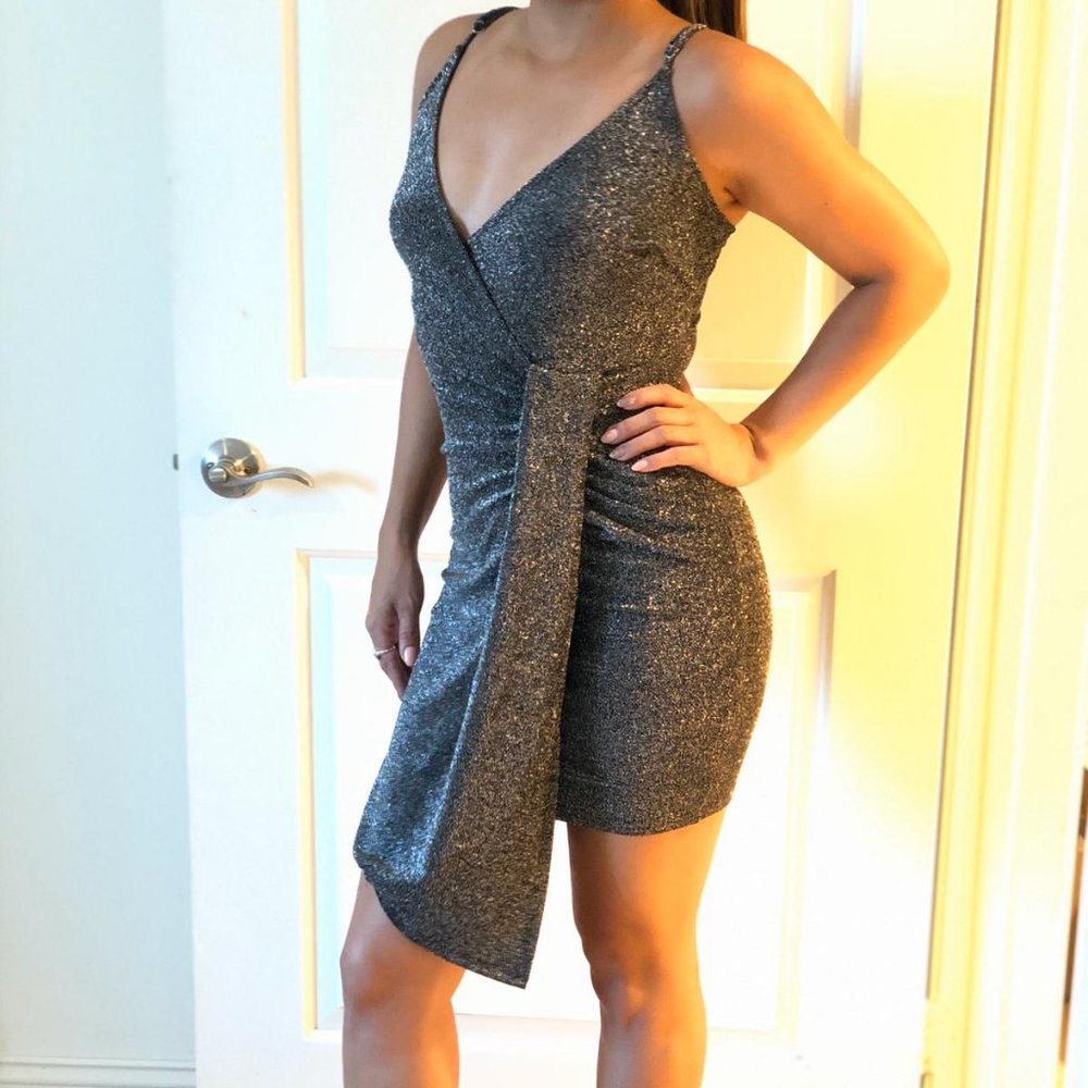 Sparkly grayr dress